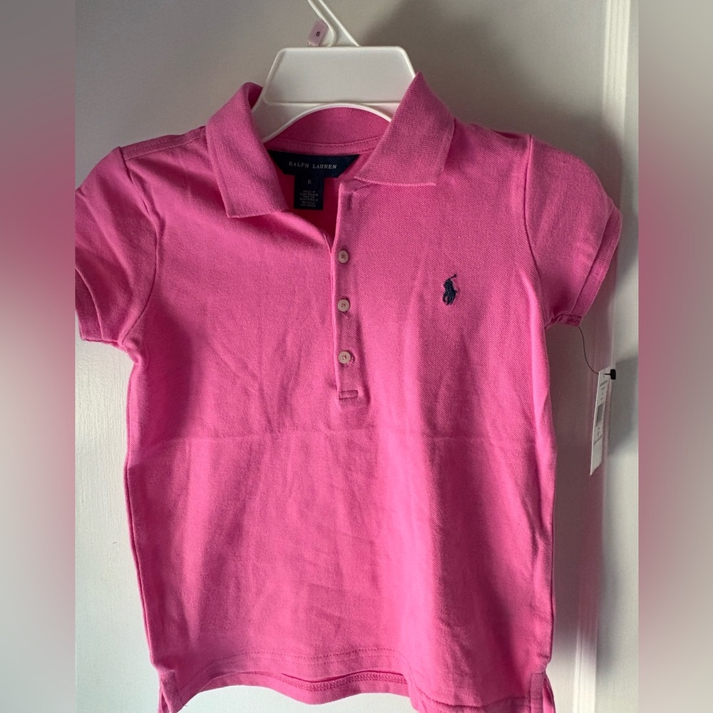 Ralph Lauren Pink Polo Shirt Classic Style